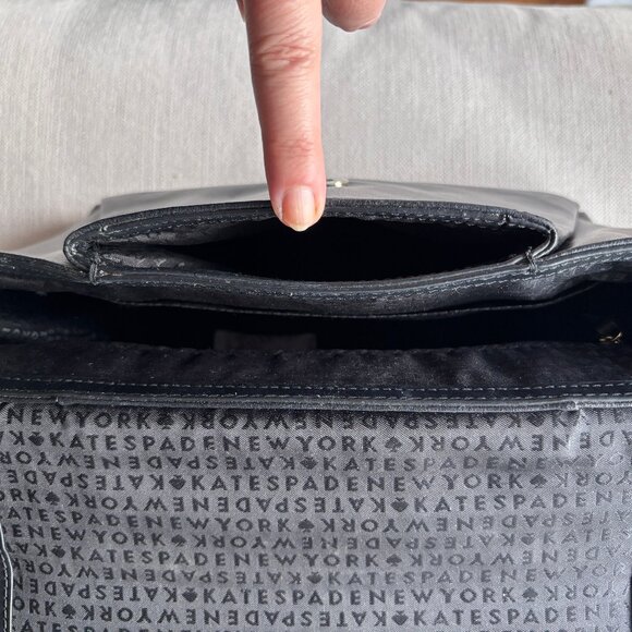 Kate Spade Camden Way Palermo Black Leather Satchel/Shoulder Bag - EUC - Picture 5 of 15